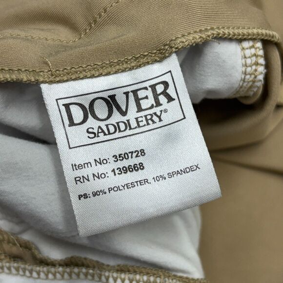 Dover Saddlery Riding Breeches Knee Patch Equestrian Pants Size 36 Beige C055 -5 - Picture 11 of 16